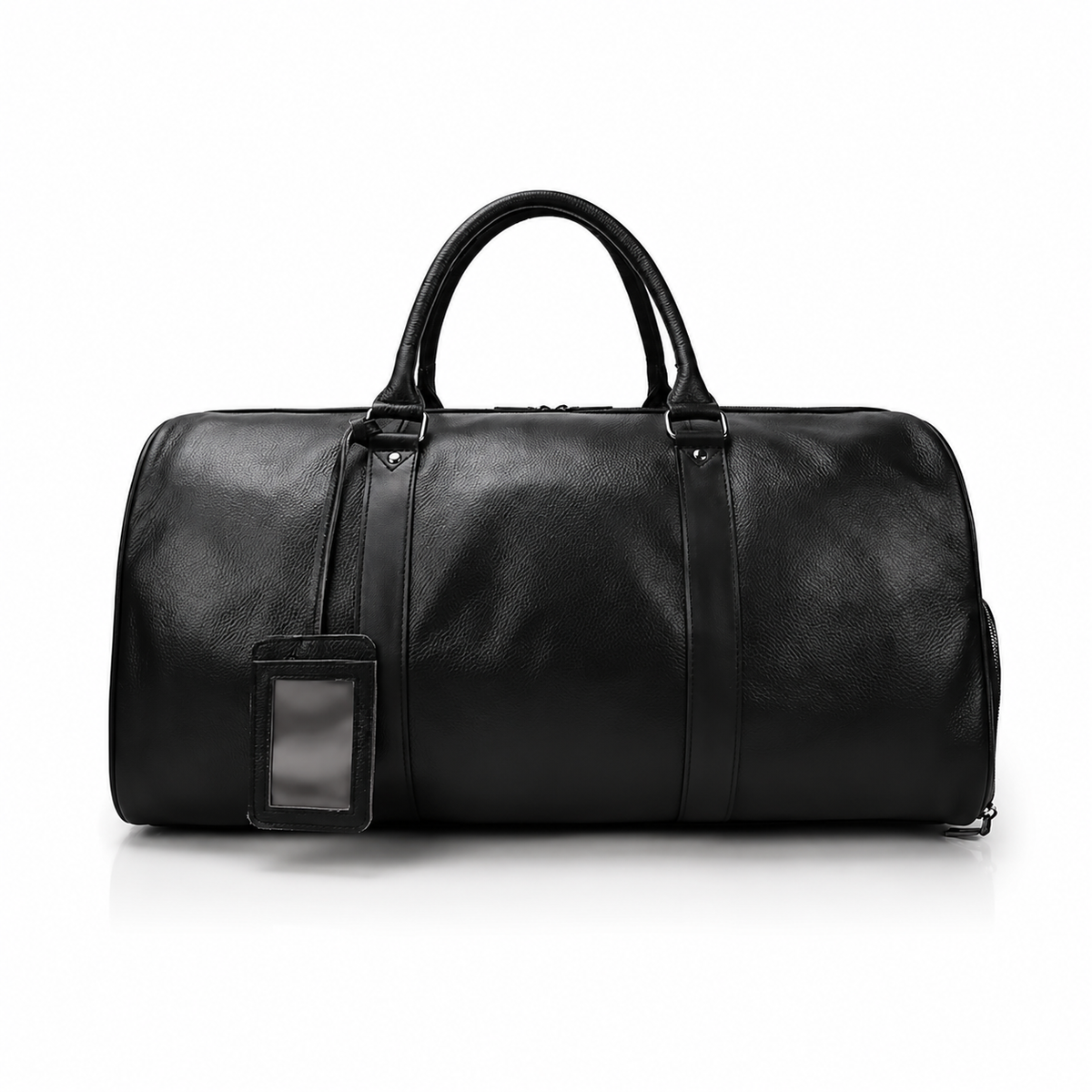 Sac de Voyage en Cuir Marron Foncée Maison Vellier